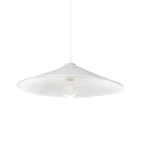 Lampa wisząca Porongos Papier-mâché Biały 1 szt.