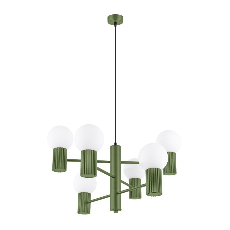 Lampa wisząca  Pure Lume SFERA zielona 6xG9x8W IP20 wym:230x64x64cm - 1 szt.