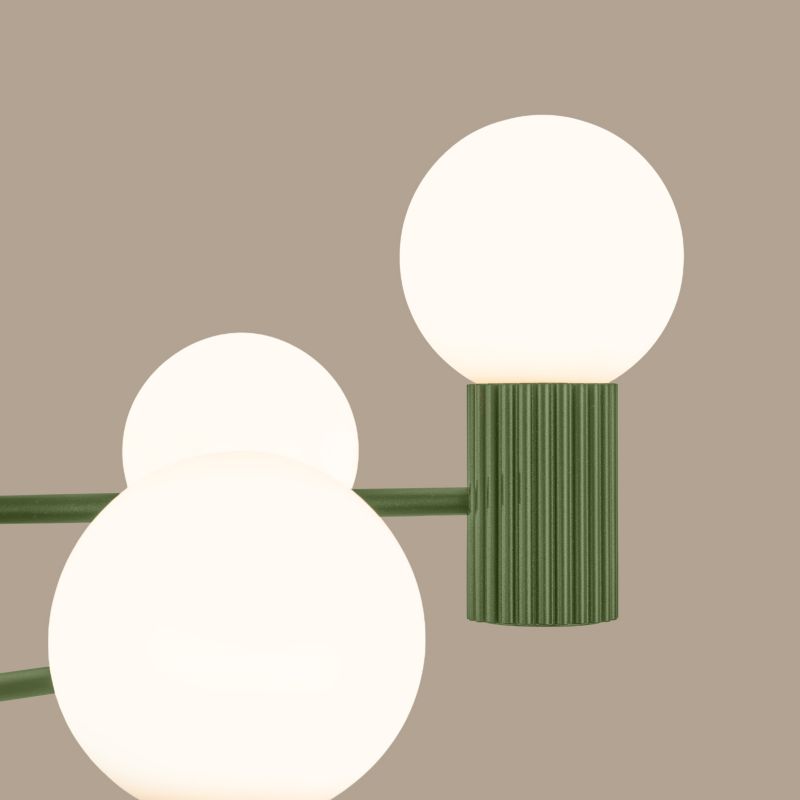 Lampa wisząca  Pure Lume SFERA zielona 6xG9x8W IP20 wym:230x64x64cm - 1 szt.