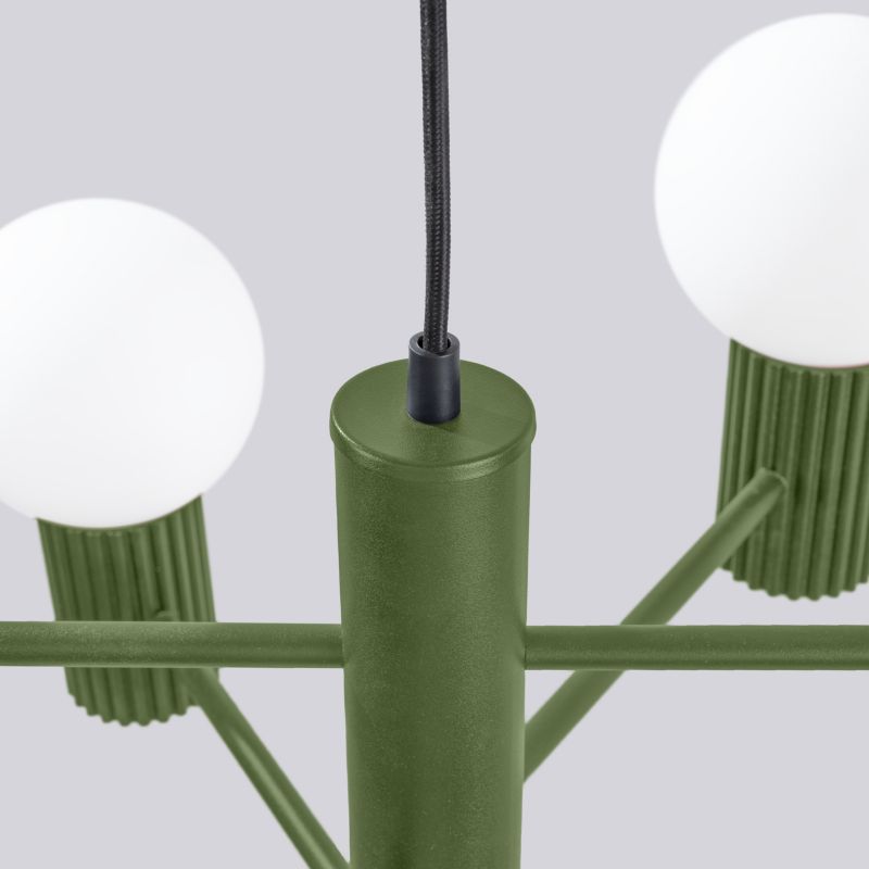 Lampa wisząca  Pure Lume SFERA zielona 6xG9x8W IP20 wym:230x64x64cm - 1 szt.
