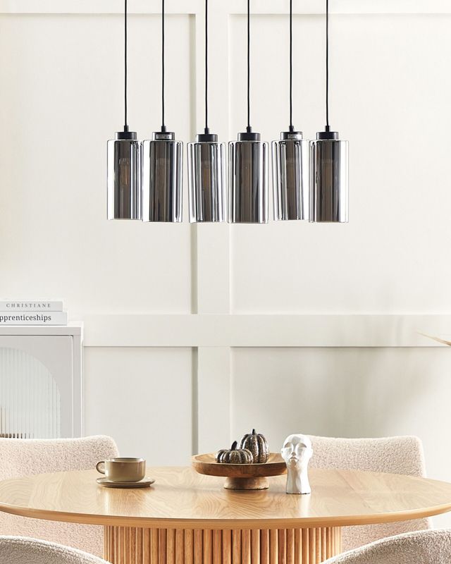 Lampa wisząca Puriri Szkło Szary 1 szt.