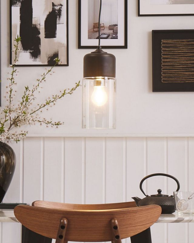 Lampa wisząca Purus Szkło Czarny 1 szt.
