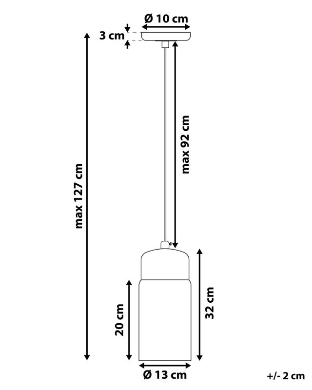 Lampa wisząca Purus Szkło Czarny 1 szt.