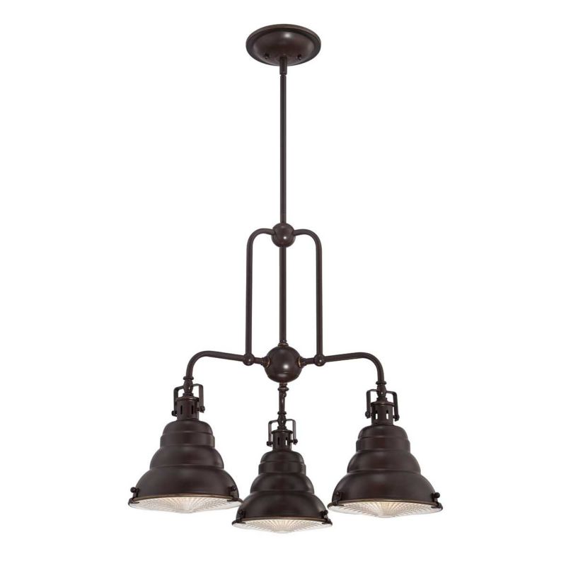 Lampa wisząca Quoizel Eastvale brąz palladiański wym: 141,7 x 61 x 61 cm 3xE27 x  1 szt.