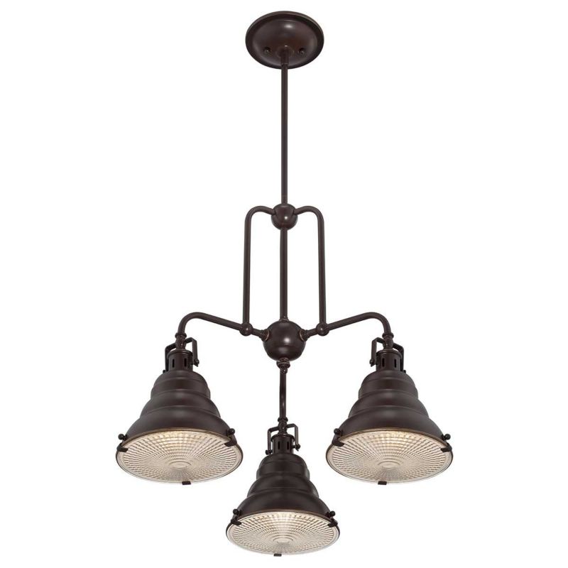 Lampa wisząca Quoizel Eastvale brąz palladiański wym: 141,7 x 61 x 61 cm 3xE27 x  1 szt.