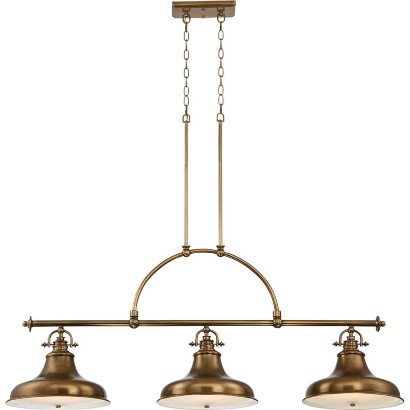 Lampa wisząca Quoizel Emery postarzany mosiądz wym: 56 x 133 x 133 cm 3xE27 x  1 szt.