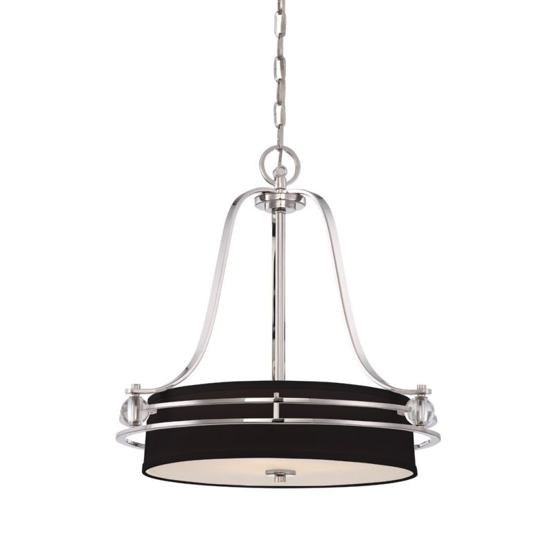 Lampa wisząca Quoizel Gotham imperialne srebro wym: 191,8 x 58,4 x 58,4 cm 4xE27 x  1 szt.