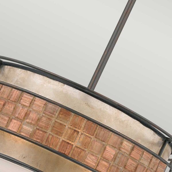 Lampa wisząca Quoizel Laguna renesansowa miedź wym: 119 x 55,9 x 55,9 cm 4xE27 x  1 szt.