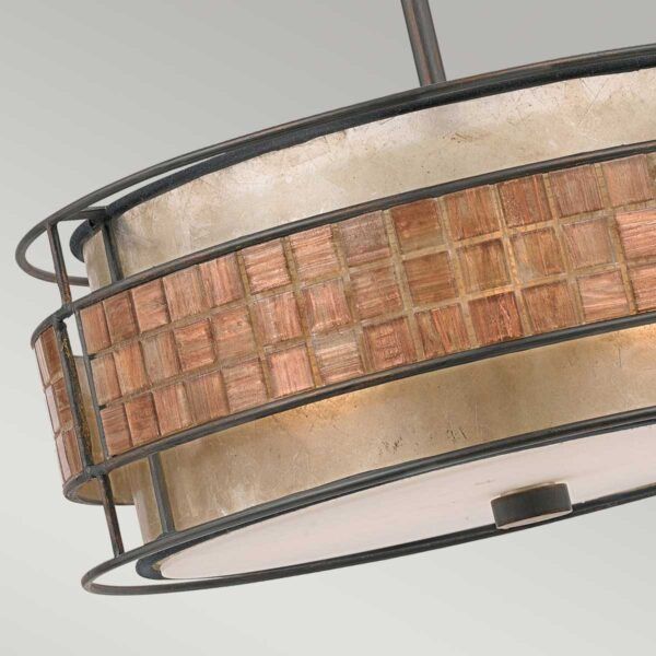 Lampa wisząca Quoizel Laguna renesansowa miedź wym: 119 x 55,9 x 55,9 cm 4xE27 x  1 szt.