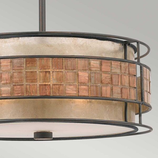 Lampa wisząca Quoizel Laguna renesansowa miedź wym: 119 x 55,9 x 55,9 cm 4xE27 x  1 szt.