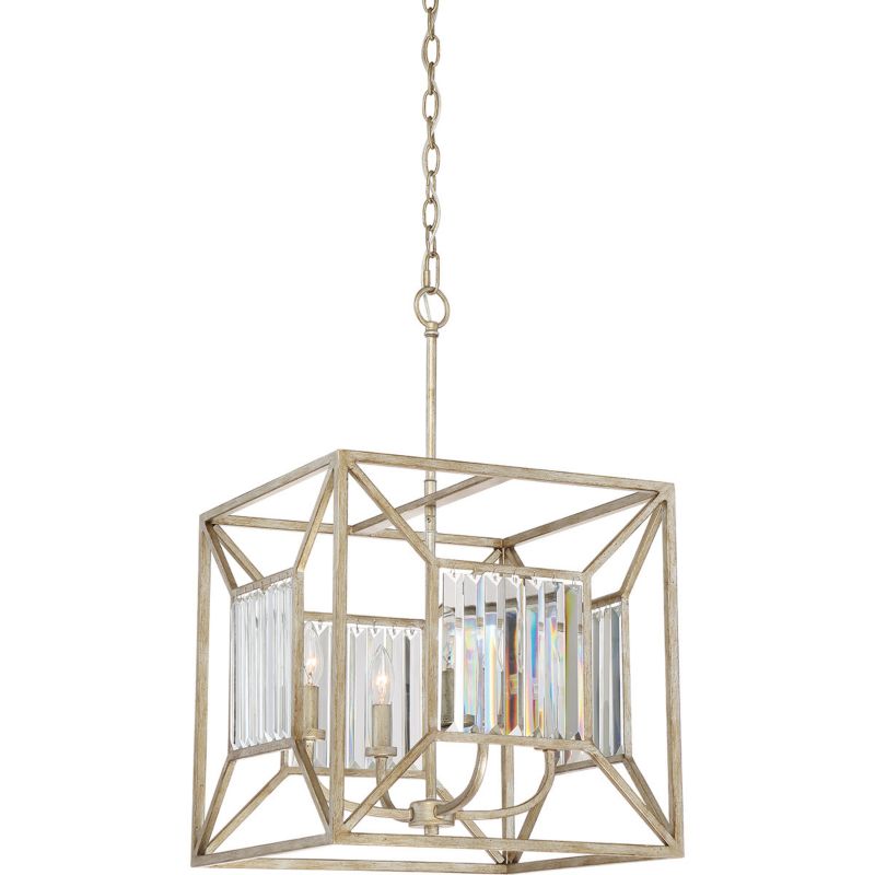 Lampa wisząca Quoizel Lakeside 4414 vintage złoto klasyczna 4xE14 x 60W 1 szt.