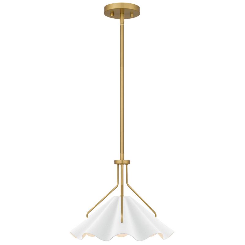 Lampa wisząca Quoizel Mejia 6235 postarzany mosiądz-strukturalna biel dekoracyjna 1xE27 x 1 szt.