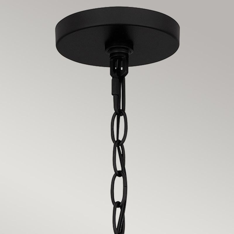 Lampa wisząca Quoizel Teton 6259 beżowo-matowy czarny boho 5xE27 x 1 szt.