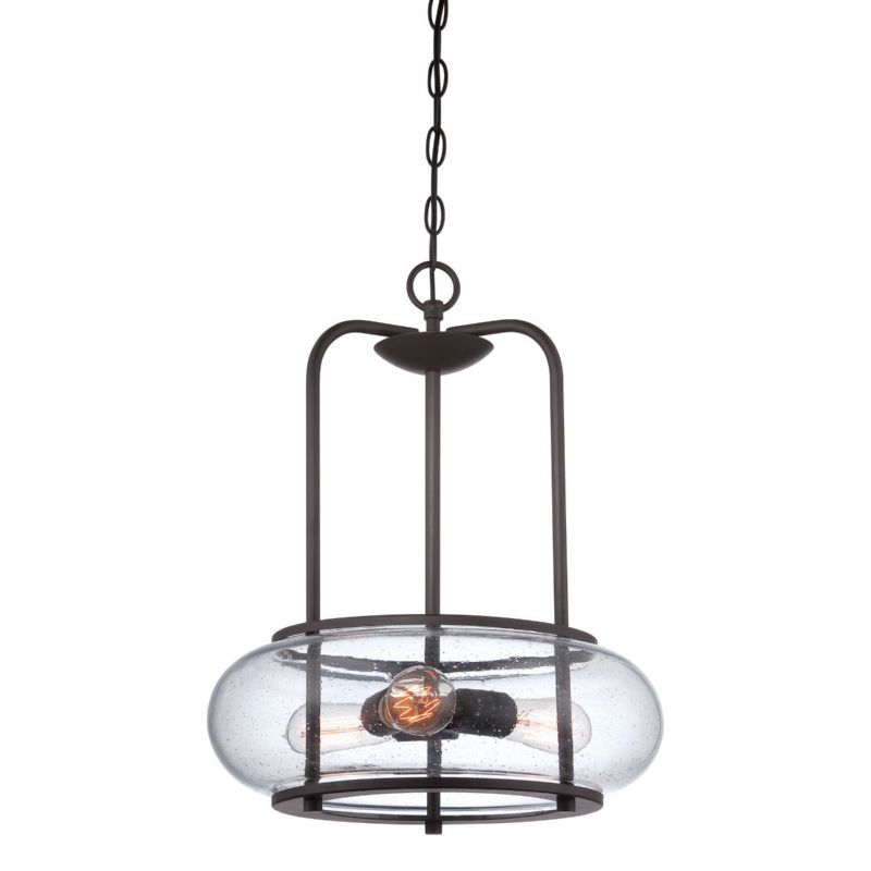 Lampa wisząca Quoizel Trilogy stary brąz wym: 182,7 x 40,6 x 40,6 cm 3xE27 x  1 szt.