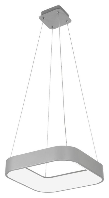 Lampa wisząca Rabalux Adeline 9276 popielato-biała pilot wbudowany LED 28W 1 szt.