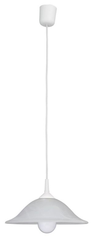 Lampa wisząca Rabalux Alabastro 9054 białe szkło alabastrowe nad stół 1xE27 x 60W 1 szt.