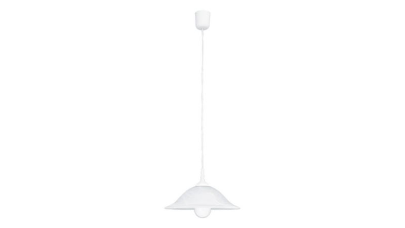 Lampa wisząca Rabalux Alabastro 9054 białe szkło alabastrowe nad stół 1xE27 x 60W 1 szt.
