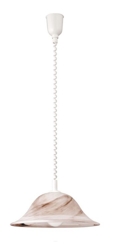 Lampa wisząca Rabalux Alabastro szkło tytoniowe alabastrowe wym: 120 x 42 x 42 cm 1xE27 x  1 szt.