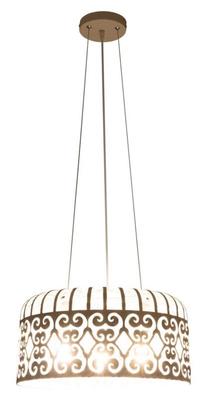 Lampa wisząca Rabalux Alessandra biała wym: 175,5 x 40 x 40 cm 3xE27 x 60W 1 szt.