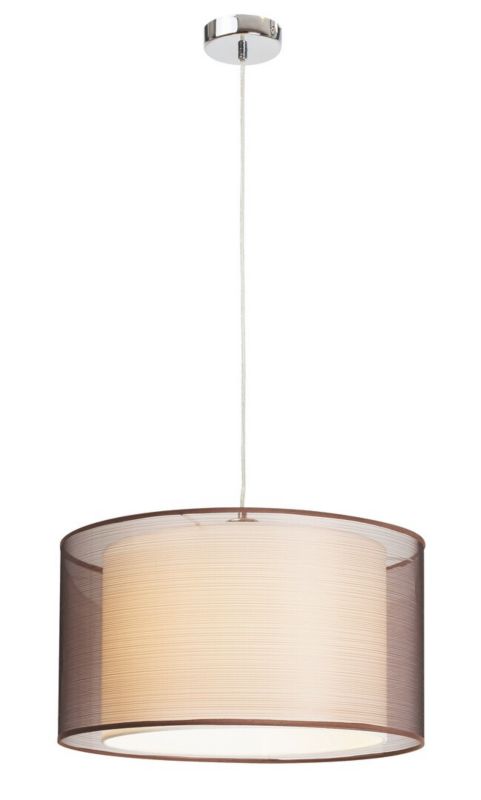 Lampa wisząca Rabalux Anastasia chromowana brązowa wym: 108 x 44,5 x 44,5 cm 1xE27 x  1 szt.