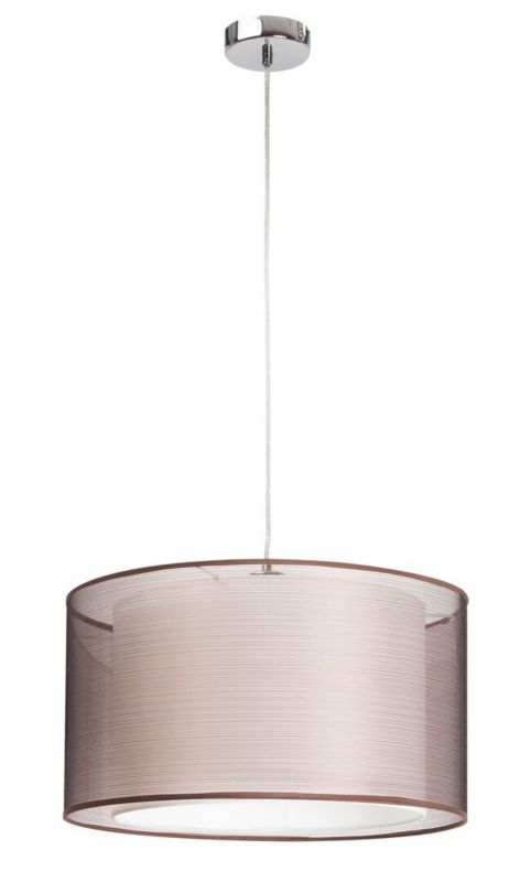 Lampa wisząca Rabalux Anastasia chromowana brązowa wym: 108 x 44,5 x 44,5 cm 1xE27 x  1 szt.