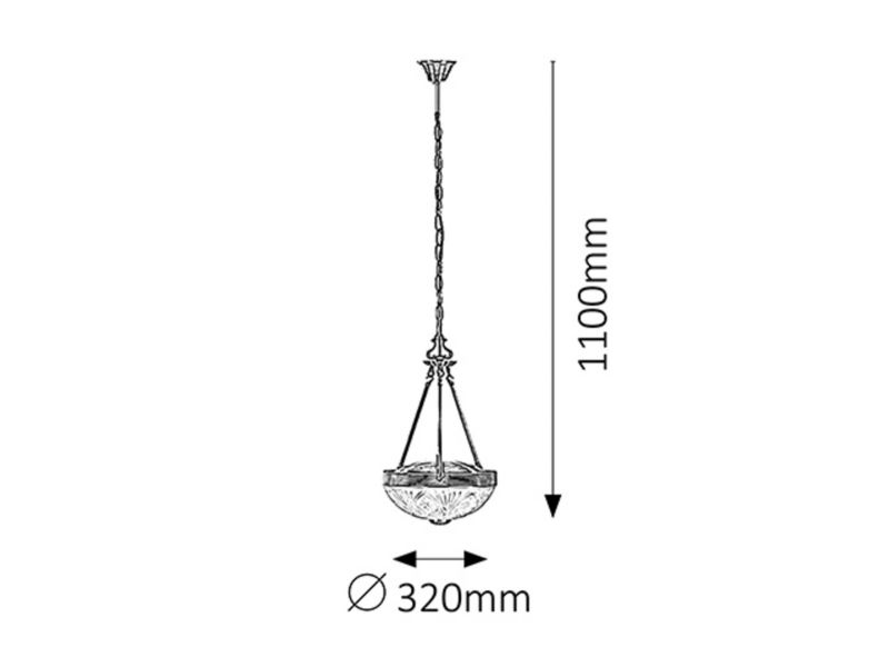Lampa wisząca Rabalux Annabella brązowo-biała 2xE27x60W wym:110x32x32cm IP20 -1 szt.