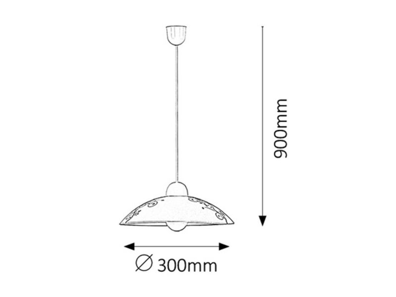 Lampa wisząca Rabalux Bloomy 8486 biała nad stół 1xE27 x 60W 1 szt.