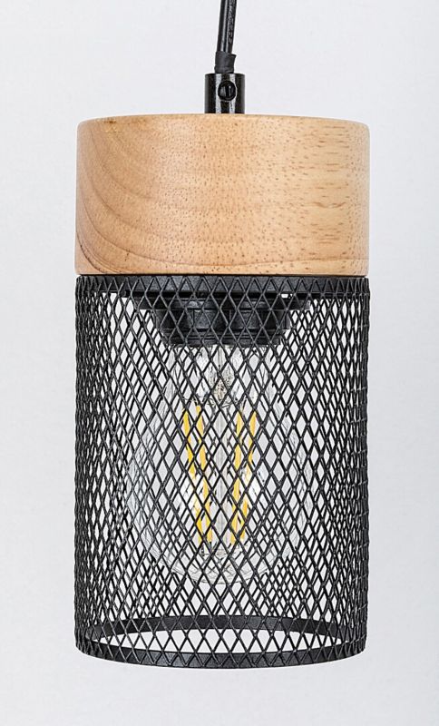 Lampa wisząca Rabalux Callum buk czarna wym: 120 x 60 x 9,5 cm 3xE27 x 75W 1 szt.