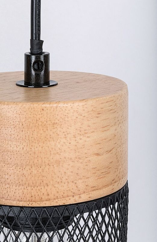 Lampa wisząca Rabalux Callum buk czarna wym: 120 x 60 x 9,5 cm 3xE27 x 75W 1 szt.