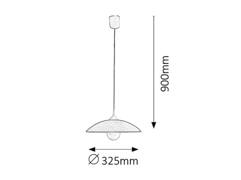Lampa wisząca Rabalux Cupola 6151 biała do kuchni 1xE27 x 1 szt.