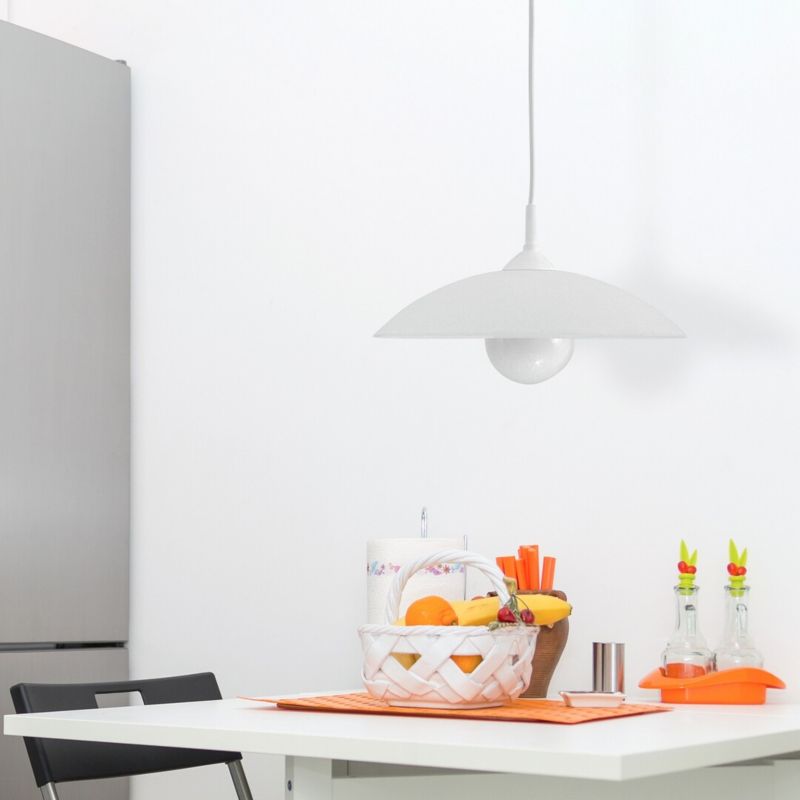 Lampa wisząca Rabalux Cupola 6151 biała do kuchni 1xE27 x 1 szt.