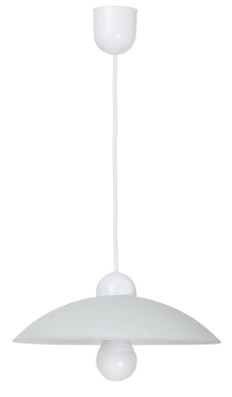 Lampa wisząca Rabalux Cupola 6151 biała do kuchni 1xE27 x 1 szt.