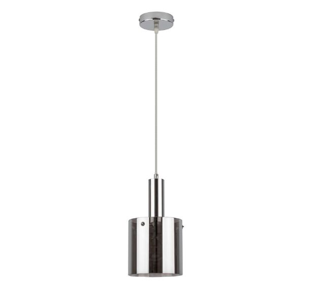 Lampa wisząca Rabalux Donati chromowana szkło dymne 1xE27x60W wym:120x15x15cm IP20 -1 szt.
