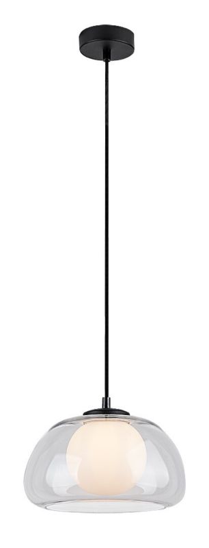 Lampa wisząca Rabalux Elowen przezroczysto-czarna wym: 150 x 25 x 25 cm 1xG9 x  1 szt.