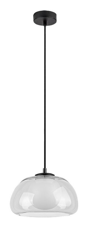 Lampa wisząca Rabalux Elowen przezroczysto-czarna wym: 150 x 25 x 25 cm 1xG9 x  1 szt.
