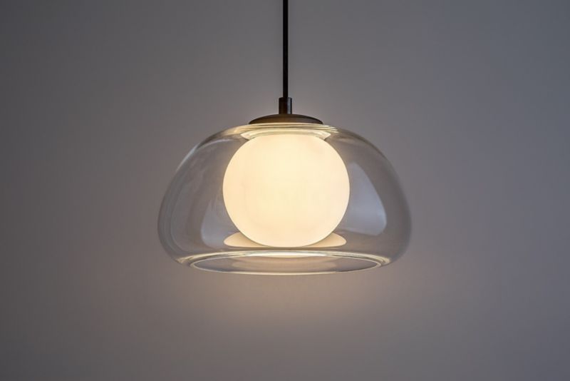 Lampa wisząca Rabalux Elowen przezroczysto-czarna wym: 150 x 25 x 25 cm 1xG9 x  1 szt.