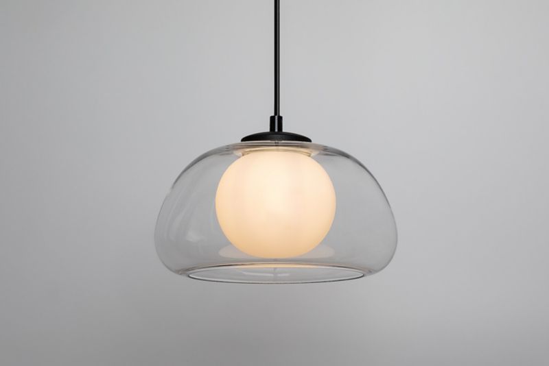 Lampa wisząca Rabalux Elowen przezroczysto-czarna wym: 150 x 25 x 25 cm 1xG9 x  1 szt.