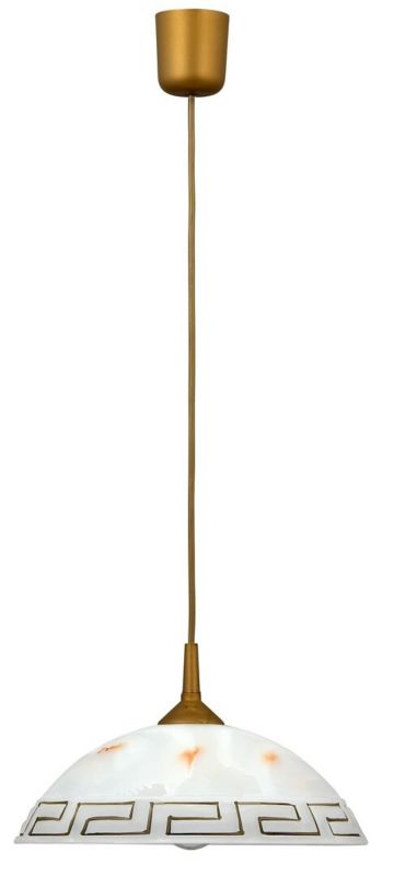 Lampa wisząca Rabalux Etrusco 6523 brązowo-białe szkło alabastrowe nad stół 1xE27 x 60W 1 szt.