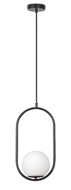 Lampa wisząca Rabalux Ghita czarno-biała wym: 120 x 21 x 15 cm 1xE27 x  1 szt.