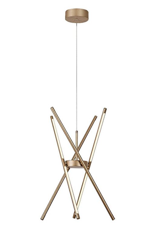 Lampa wisząca Rabalux Henli2 3392 złoto-biała designerska wbudowany LED 40W 1 szt.