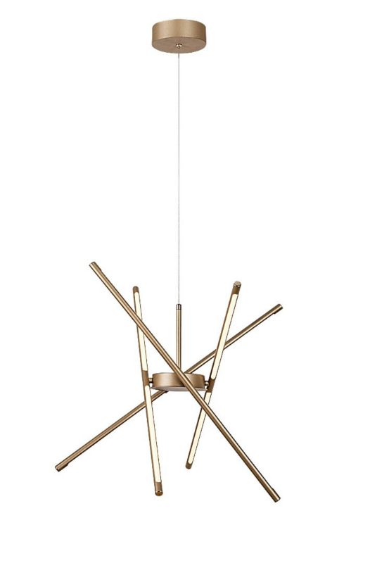 Lampa wisząca Rabalux Henli2 3392 złoto-biała designerska wbudowany LED 40W 1 szt.