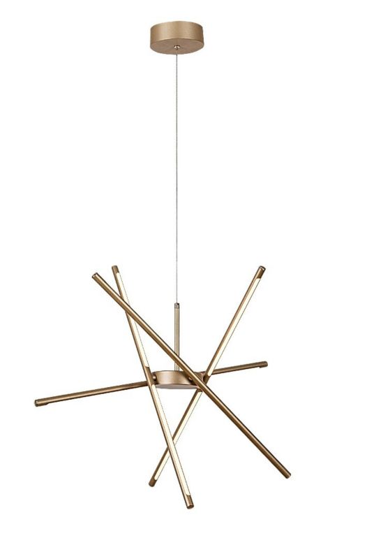Lampa wisząca Rabalux Henli2 3392 złoto-biała designerska wbudowany LED 40W 1 szt.