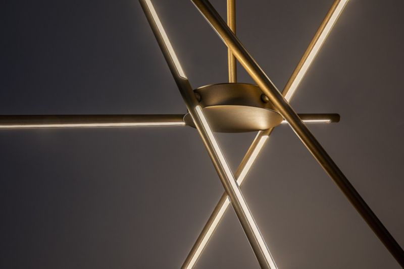 Lampa wisząca Rabalux Henli2 3392 złoto-biała designerska wbudowany LED 40W 1 szt.