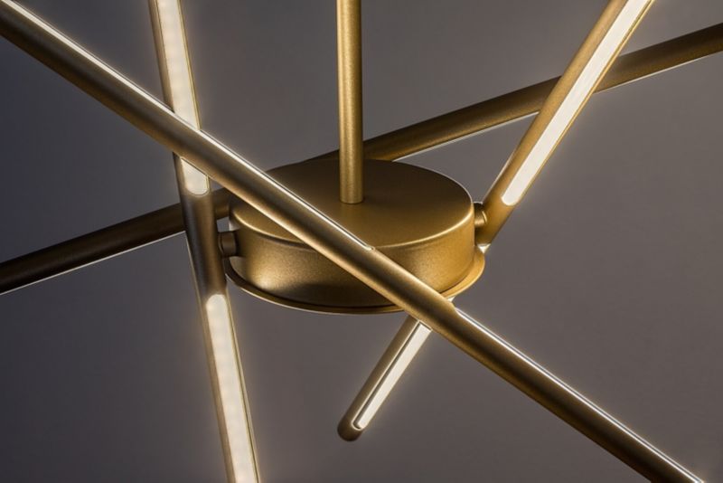 Lampa wisząca Rabalux Henli2 3392 złoto-biała designerska wbudowany LED 40W 1 szt.