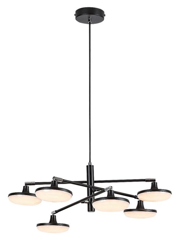Lampa wisząca Rabalux Madi 2395 czarny matowa-biała nowoczesna wbudowany LED 24W 1 szt.