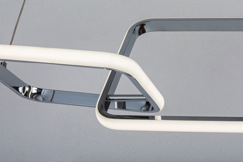 Lampa wisząca Rabalux Malwen 3682 chromowana biała nowoczesna wbudowany LED 36W 1 szt.
