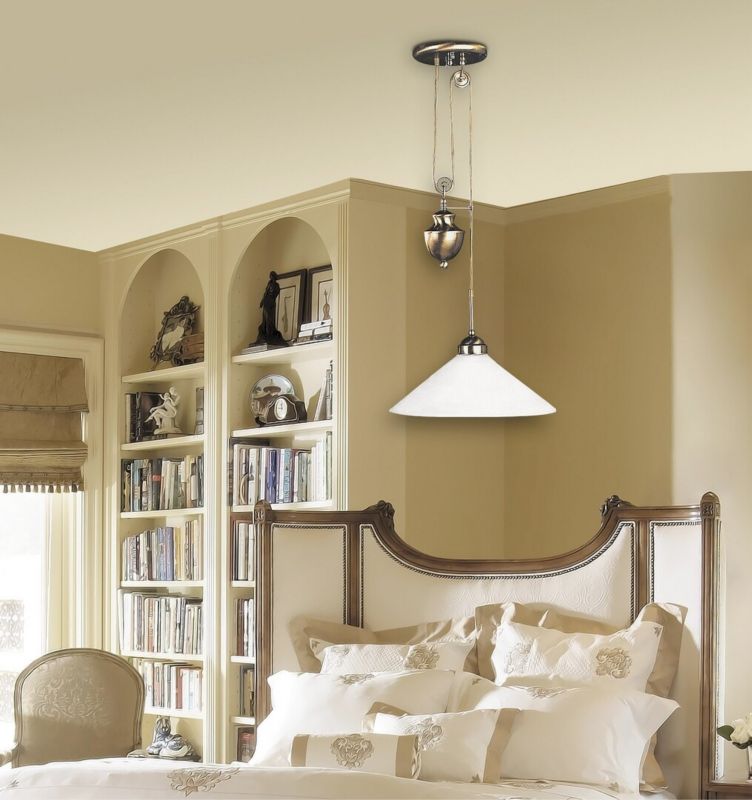 Lampa wisząca Rabalux Marian 7068 brązowo-biała regulowana 1xE27 x 100W 1 szt.