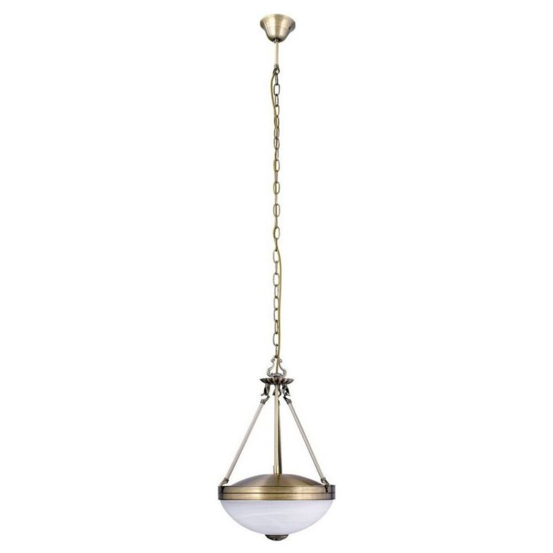 Lampa wisząca Rabalux Marlene brązowo-białe szkło alabastrowe 2xE27x60W IP20 wym:100x32x32cm - 1 szt.