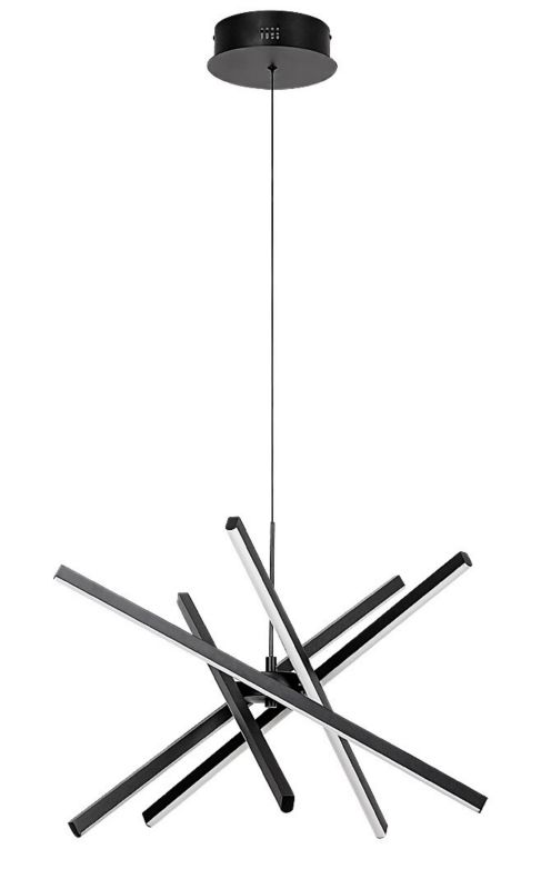 Lampa wisząca Rabalux Matilde 2678 czarno-biała nowoczesna wbudowany LED 48W 1 szt.