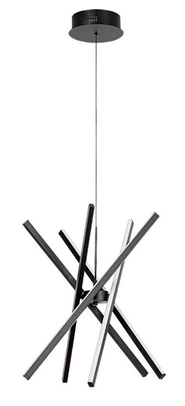 Lampa wisząca Rabalux Matilde 2678 czarno-biała nowoczesna wbudowany LED 48W 1 szt.